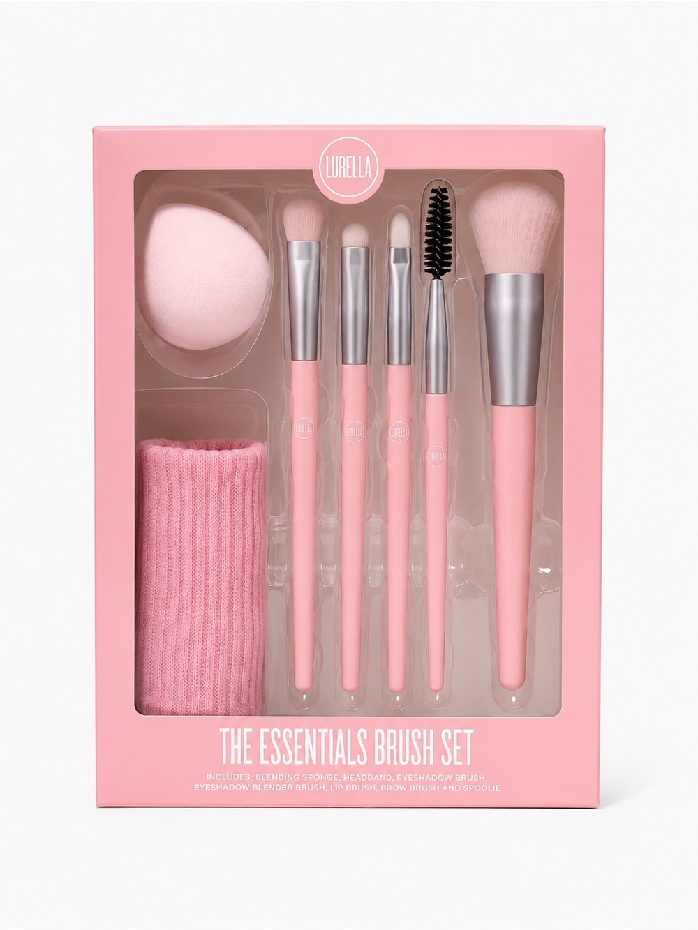 Lurella The Essentials Pink Makeup Brush Set